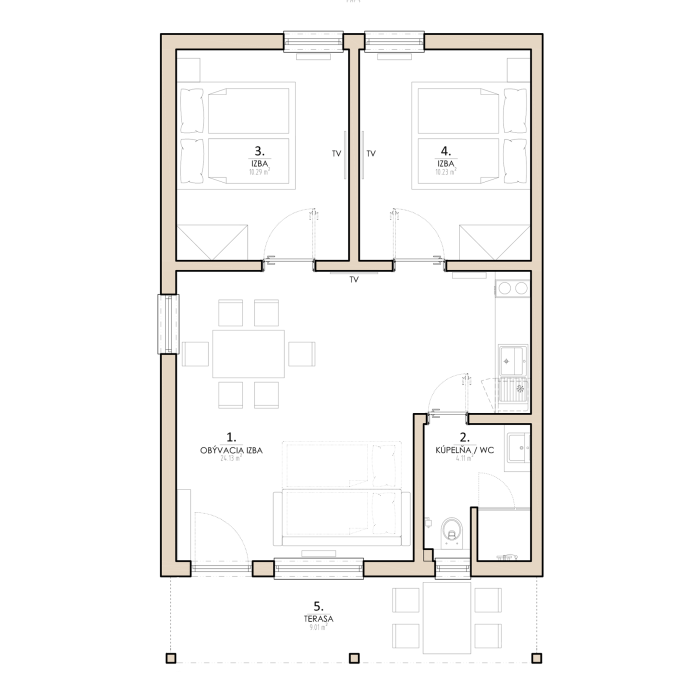 3-izbovy apartman